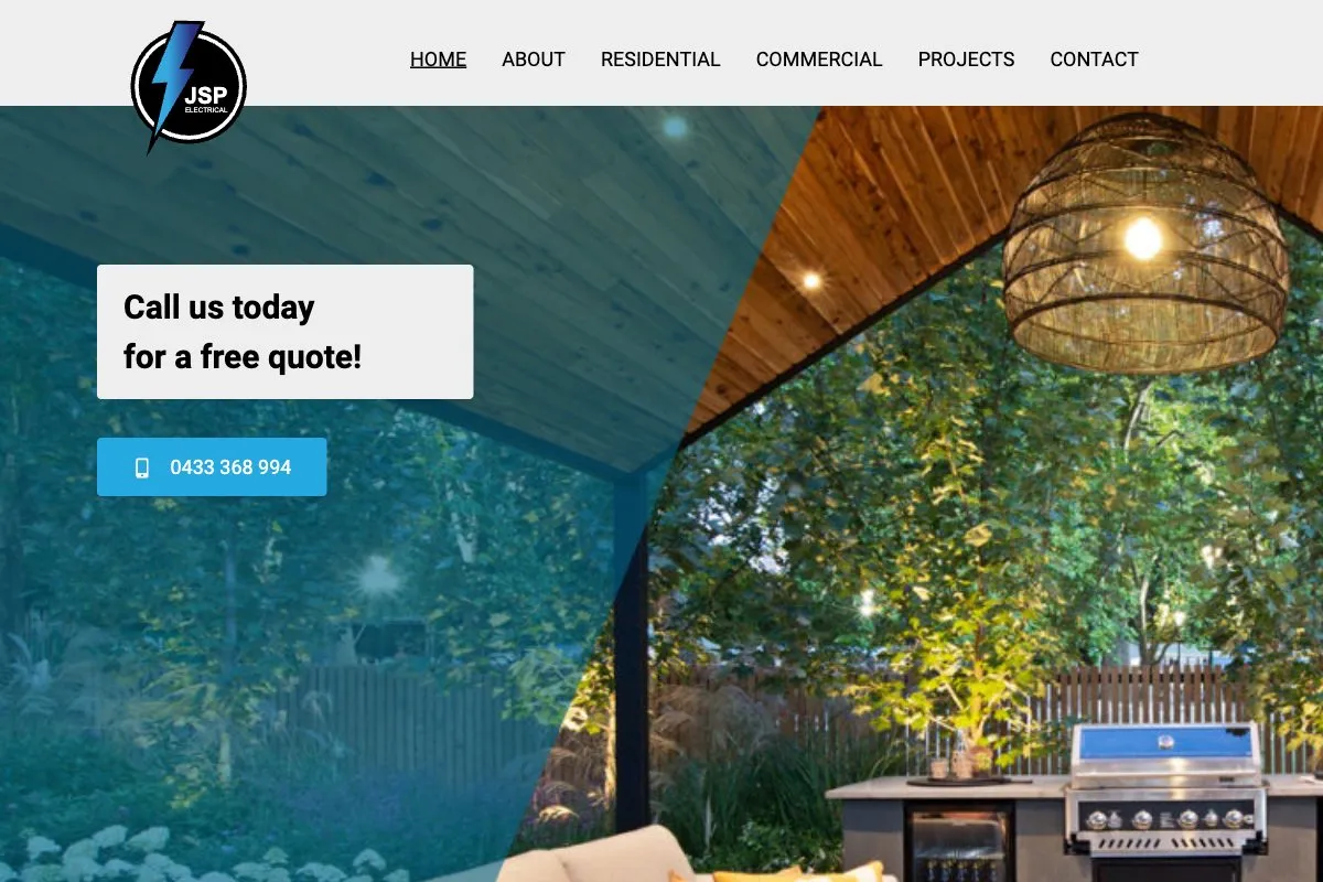 Screenshot of JSP Electrical